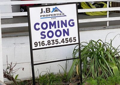 JxB Properties Coming Soon Yard Sign